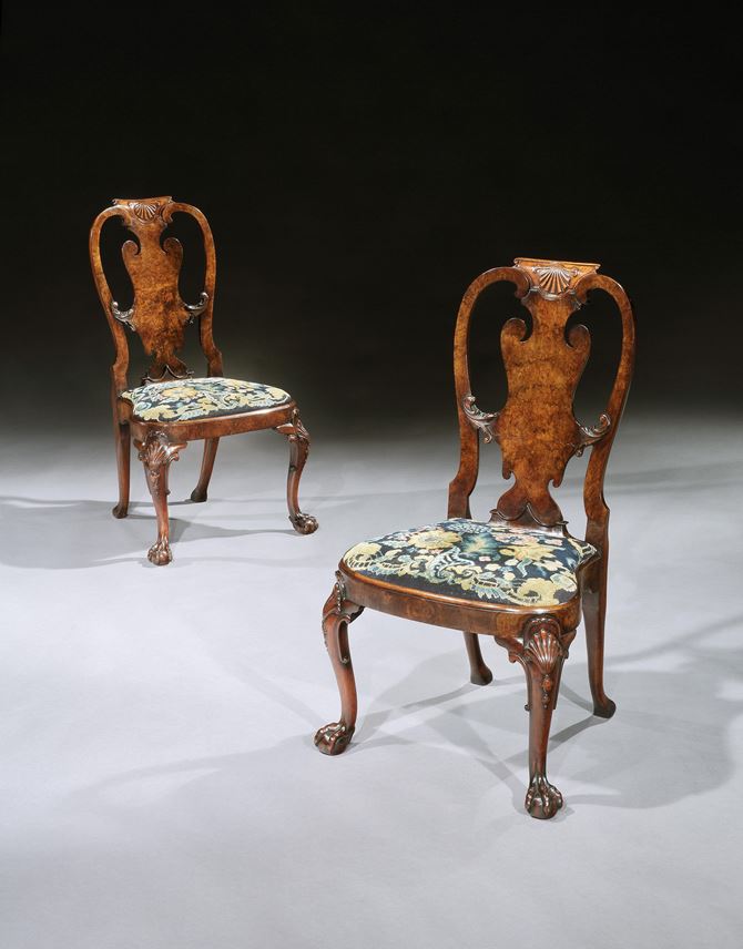 Giles Grendey - A pair of walnut side chairs | MasterArt